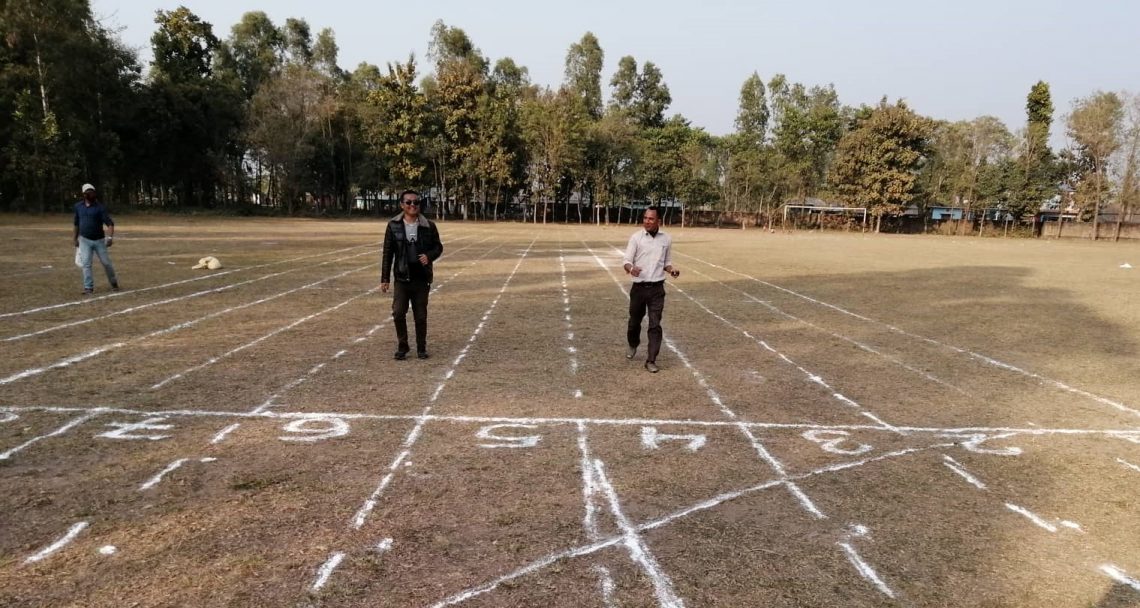 बराहक्षेत्रमा हुने राष्ट्रपति रनिङ शिल्डको तयारी पुरा