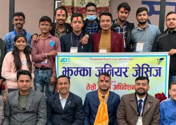 झुम्का जुनियर जेसीजमा प्रनिस सुवेदी निर्विरोध निर्वाचित