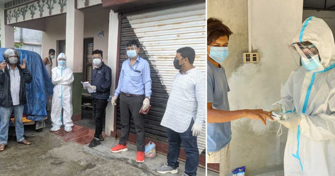 बेदान्त हस्पिटल र नेपाली कांग्रेस इटहरी २ ले संक्रमितलाई स्वास्थ्य सेवा तथा परामर्श दिँदै