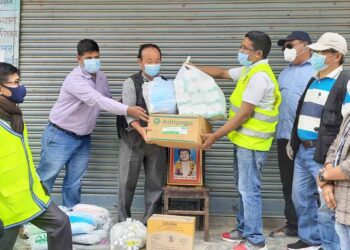 प्रेस सङ्गठन नेपालद्वारा स्वास्थ्य सामग्री हस्तान्तरण