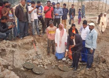 भोक्राहा नरसिंह १ र ८ नम्बर वडा कार्यालयको भवन शिलान्यास