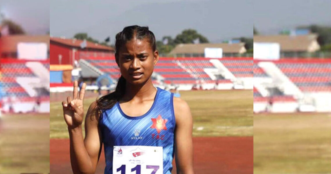 एथ्लेटिक्सको सय मिटर हर्डल्समा त्रिभुवन आर्मीलाई १ स्वर्ण र एक रजत