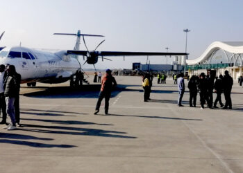 पोखरा अन्तर्राष्ट्रिय विमानस्थलमा पहिलो प्रदर्शन उडान सफलतापूर्वक सम्पन्न